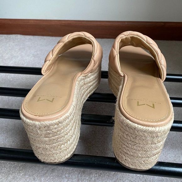 MARC FISHER Women Velia Leather Espadrille Platform Sandals NEW NWOB - Picture 6 of 9